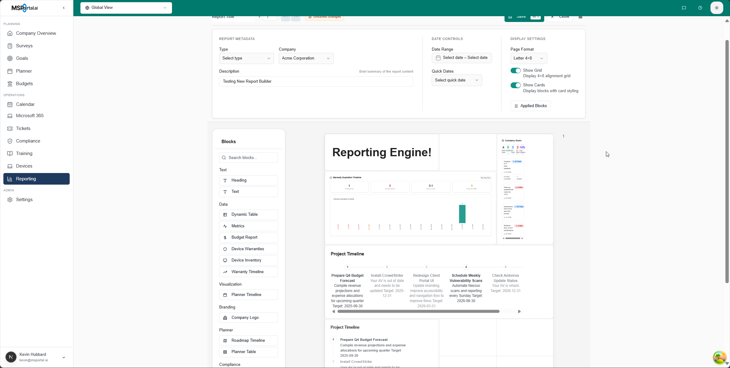 Reporting & Analytics